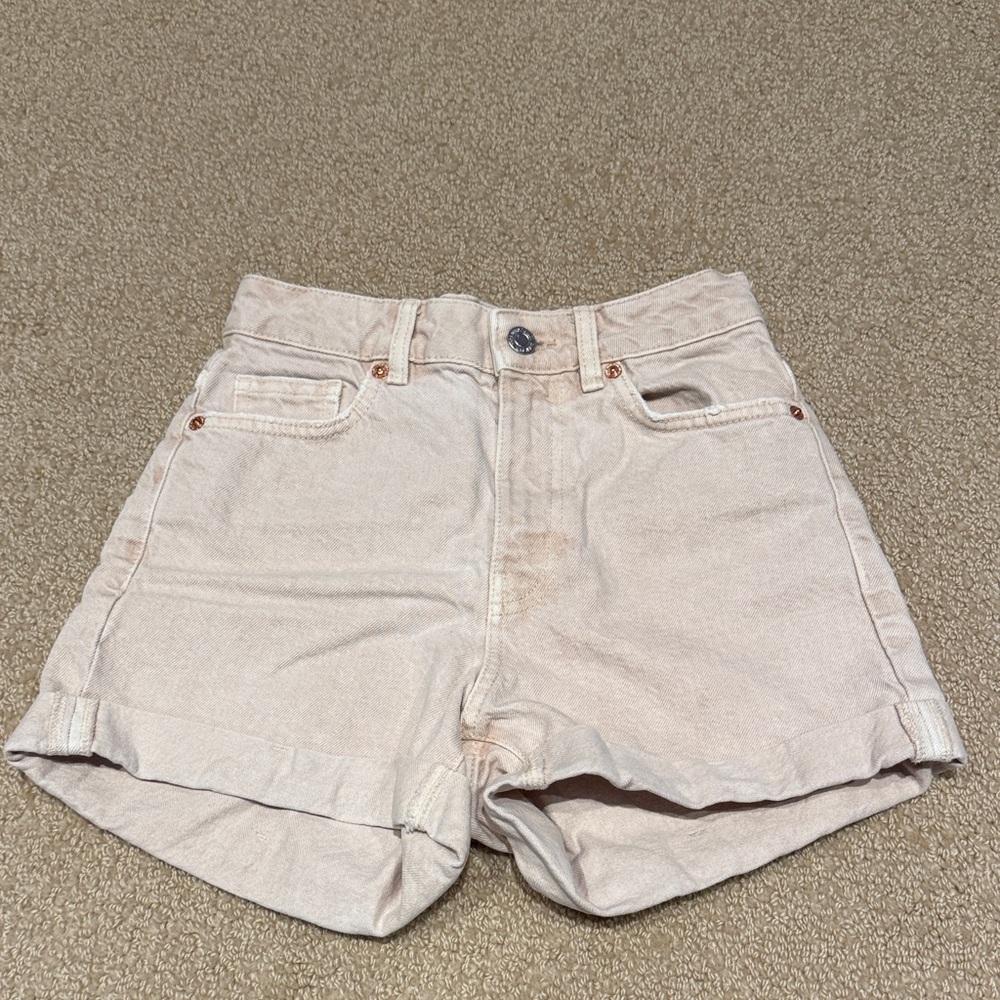 Mango Women's Light Tan Jean Shorts